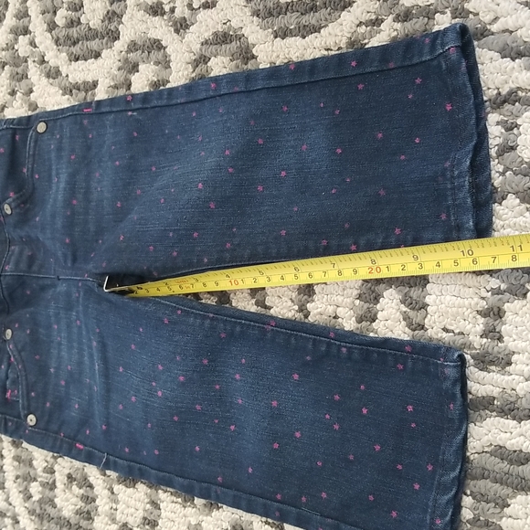 (18M) Levi's Slim Straight Star Print Jeans Denim Rodeo Cowgirl Preppy - Picture 6 of 8